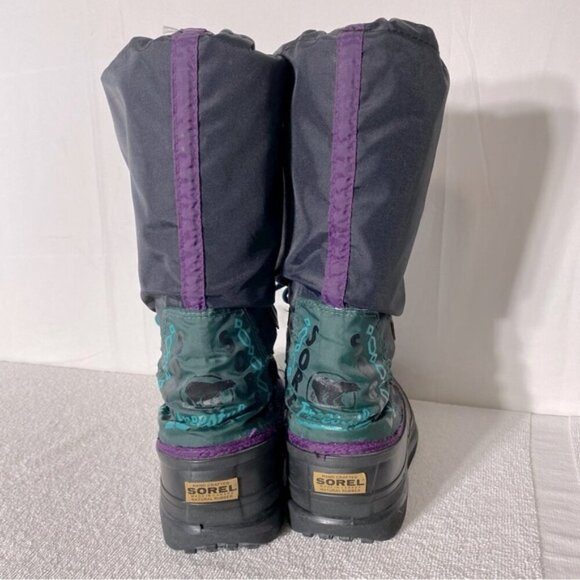 Vintage Sorel Navy Blue insulated Winter Boots 11 - Picture 2 of 16